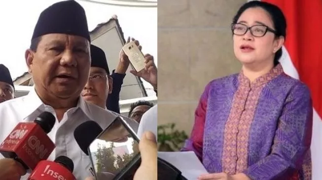 Foto kolase Prabowo Subianto dan Puan Maharani. (Foto: Katajari.com)