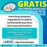 Bayar Rekening PDAM Intan Awal Bulan, Gratis Kalender Baru