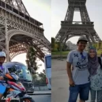 Pasutri Tour Keliling Negara Menggunakan Sepeda Motor