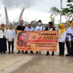 Dukung Anies, Emak-Emak Batola Deklarasi Dekat Jembatan Basit