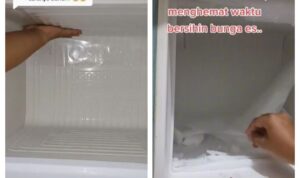 Cara membersihkan bunga es dengan cepat. (Foto: Tiktok Aterythyair)