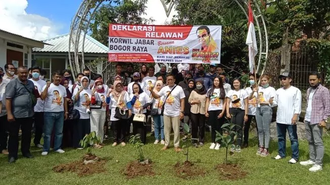 Deklarasi Bersama Anies Kami Siap (Beraksi), di Saung Mbah Manto, Kelurahan Katulampa, Kecamatan Bogor Timur, Kota Bogor. (Foto: Ayojakarta/Yogi Faisal)