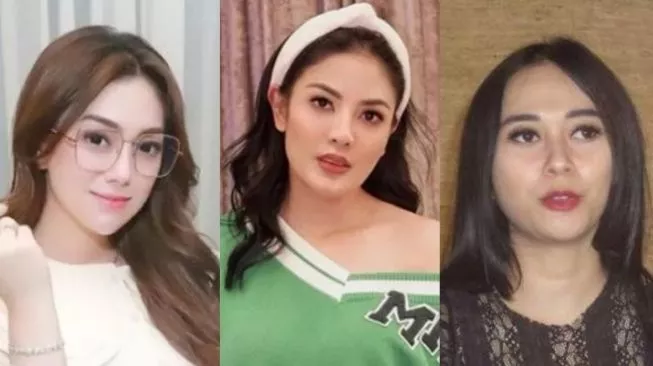 Kolase foto Celine Evangelista, Nindy Ayunda, dan Aura Kasih. (Foto: Suara.com)