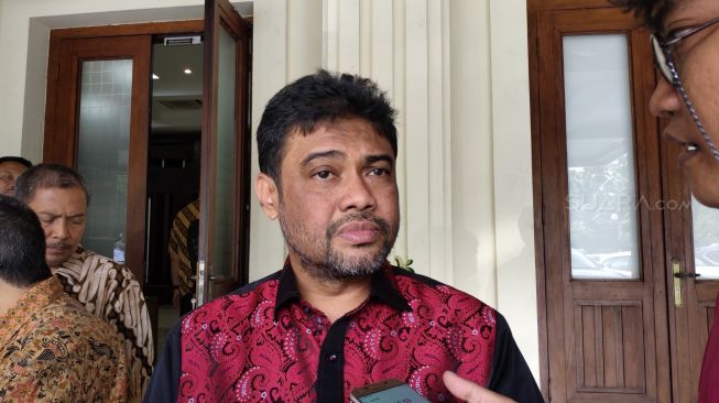 Presiden Konfederasi Serikat Pekerja Indonesia (KSPI) Said Iqbal. (Foto: Suara.com/Ria Rizki)