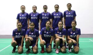 Tim beregu putri Indonesia di Badminton Asia Team Championships 2022 (BATC 2022). (Foto: PBSI)