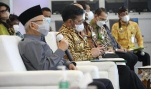 Wapres Ma`ruf dialog dengan petani dan penyuluh dari Agriculture War Room (AWR), Selasa (8/3/2022) di Jakarta. (Foto: Tim Ekspos SMK PP Negeri Banjarbaru)