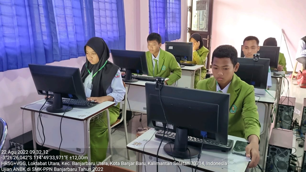 Kementerian Pertanian mengadakan Asesmen Nasional Berbasis Komputer (ANBK). (Foto: Tim Humas SMK PP Negeri Banjarbaru)
