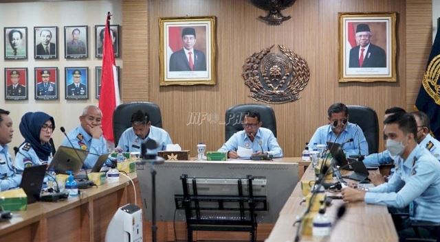 Sosialisasi petunjuk pelaksanaan (Juklak) pemenuhan hak bersyarat terhadap narapidana, Senin (22/8/2022). (Foto: Kanwil Kemenkumham Kalsel)