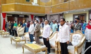 Kegiatan Serikat Media Siber Indonesia (SMSI) Kalsel pada Sabtu (03/09/2022) di aula Kayuh Baimbai Pemko Banjarmasin. (Foto: Adpim Setdaprov Kalsel)