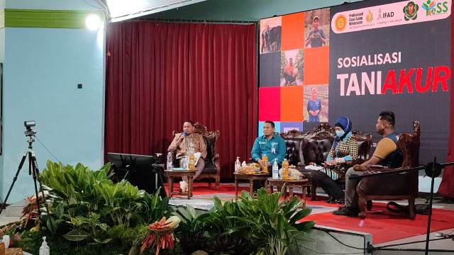 Talkshow kegiatan Public Hearing dengan tema sosialisasi TANI AKUR di Aula SMK-PPN Banjarbaru, Jumat (23/09/2022). (Foto: Tim Ekspos SMK PP Negeri Banjarbaru)
