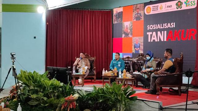 Talkshow kegiatan Public Hearing dengan tema sosialisasi TANI AKUR di Aula SMK-PPN Banjarbaru, Jumat (23/09/2022). (Foto: Tim Ekspos SMK PP Negeri Banjarbaru)