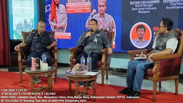 Kementan menjadikan Kredit Usaha Rakyat (KUR) sebagai salah satu sumber pembiayaan. (Foto: Tim Ekspos SMK PP Negeri Banjarbaru)