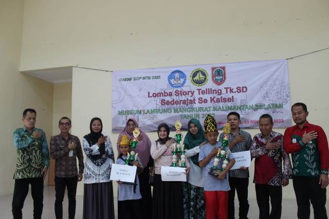 Lomba Story Telling (DAK) Museum Lambung Mangkurat Tahun Anggaran 2022. (Foto: Museum Lambung Mangkurat)