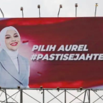 Viral Baliho Aurel Hermansyah di Jakarta Barat, PILIH AUREL #PASTI SEJAHTERA