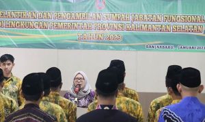 Kepala Dishut Kalsel Melantik 21 Pejabat Fungsional
