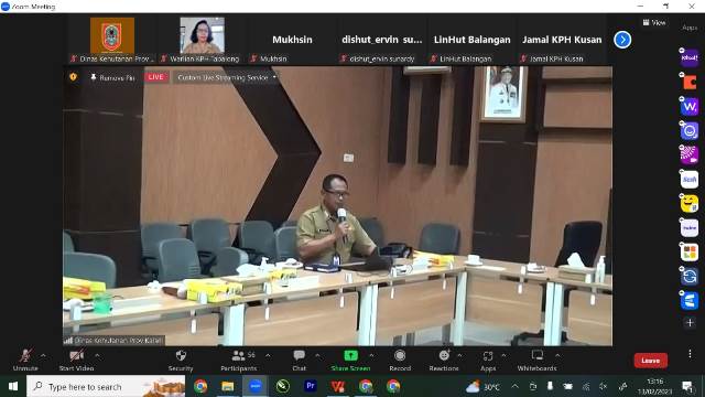 Dinas Kehutanan (Dishut) Provinsi Kalimantan Selatan (Kalsel) ekspose peraturan kesekretariatan dan bidang teknis, Senin (13/2/2023) di aula Rimbawan 1. (Foto: Dishut Kalsel/Katajari.com) 