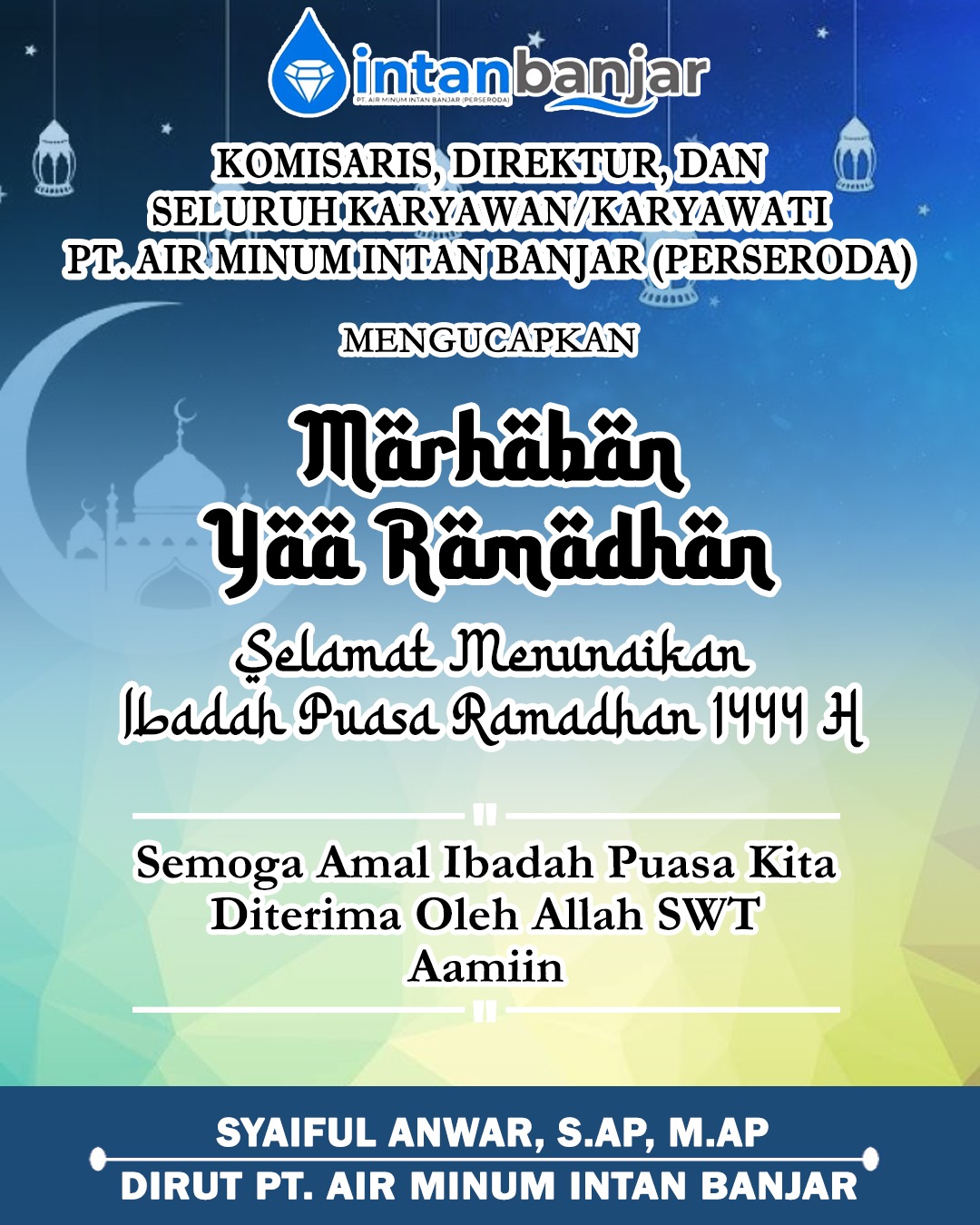 PTAM Intan Banjar Ramadhan 1444 H