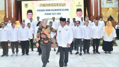 Pengurus KORMI Kalsel Dikukuhkan, Paman Birin: Terus Gelorakan Olahraga Tradisional di Banua
