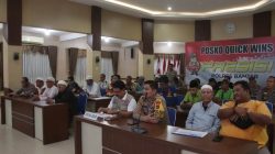Rapat koordinasi Persiapan Pengamanan Haul ke 217 Datu Kalampayan, Kamis (20/4/2023) di Aula Sarjana Arya Racana Polres Banjar di Martapura. (Foto: Humas Polres Banjar/Katajari.com)