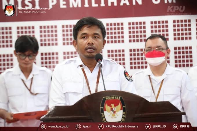 Komisi Pemilihan Umum (KPU) RI menyampaikan total 117 bakal calon telah mendaftarkan diri hingga hari kelima pendaftaran calon anggota Dewan Perwakilan Daerah (DPD) RI, Jumat (5/5/2023). (Foto: KPU RI)