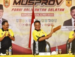 Paman Birin Terpilih Aklamasi Pimpin Forki Kalimantan Selatan