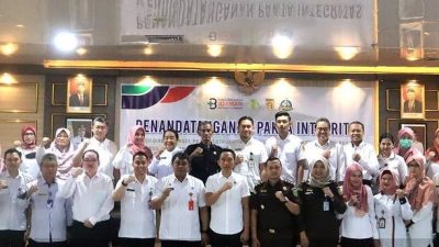 Rumah Sakit Daerah (RSD) Idaman Kota Banjarbaru bertekad menuju wilayah bebas korupsi (WBK) dan wilayah birokrasi bersih dan melayani (WBBM), Rabu (7/6/2023). (Foto: Humas RSD Idaman Kota Banjarbaru/Katajari.com)