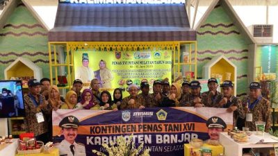 Wakil Bupati Banjar Said Idrus Al Habsyie apresiasi Kabupaten Banjar di Pekan Petani dan Nelayan Nasional (Penas) XVI 2023 di Padang. (Foto: Kominfo Kabupaten Banjar/Katajari.com)