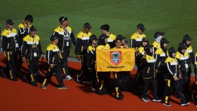 Pembukaan FORNAS VII Jabar 2023, Paman Birin Motivasi Kontingen Kalsel