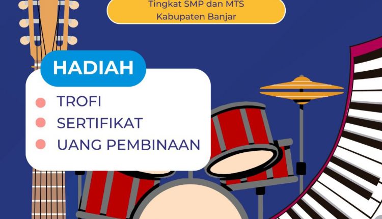 Memeriahkan Hari Jadi ke 73 Kabupaten Banjar, Dinas Kominfo Statistik dan Persandian (DKISP) Kabupaten Banjar menyelenggarakan lomba Mars Manis untuk paduan suara tingkat SMP dan MTs se-Kabupaten Banjar. (Foto: Kominfo Kabupaten Banjar/katajari.com)