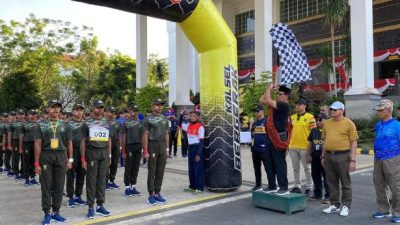 Lomba Gerak Jalan 20 K Perebutkan Piala Bergilir Gubernur Kalsel