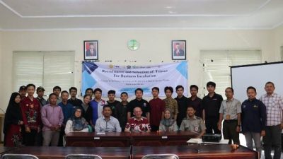 Kegiatan Public Hearing dan Sosialisasi Inkubator Bisnis, bertempat Aula SMK PP Negeri Banjarbaru, Senin (31/7/2023) (Foto: Tim Ekspos SMK PP Negeri Banjarbaru/Katajari.com)