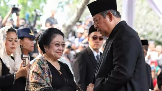 Megawati dan Susilo Bambang Yudhoyono. (Foto: Suara.com/Muhaimin A Untung)