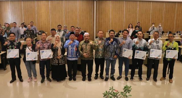 Forum Komunikasi TSP Kabupaten Banjar Periode 2024-2029 yang diselenggarakan Bappeda Litbang Kabupaten Banjar di Hotel Tree Park Kertak Hanyar, Jumat (29/9/2023). (Foto: Kominfo Kabupaten Banjar/Katajari.com) 