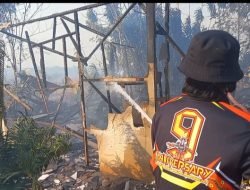 Karhutla di Padang Daun Danau Salak Hanguskan Dua Rumah
