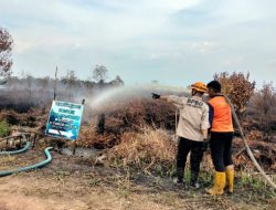 Semak Belukar dan Jerami di Kecamatan Martapura Timur Terbakar Lagi