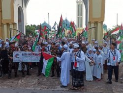 Ribuan Peserta Aksi Bela Palestina Long March di Martapura