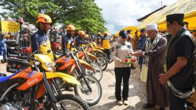 Sepuluh Trail Bantuan Penanganan Bencana Diberi Tapung Tawar