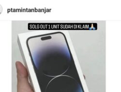 PT Air Minum Intan Banjar Beritahukan Pelanggan, Akun Instagram Diretas