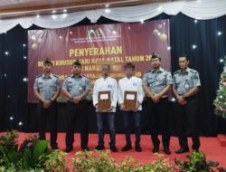 Empat Warga Binaan Beragama Nasrani Terima Remisi Bebas