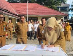 Jajaran Dinas PUPRP Kabupaten Banjar Sepakat Komitmen Kinerja