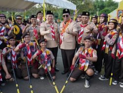 Kemah Besar Penggalang Tingkat Kalsel Diadakan di Desa Kiram