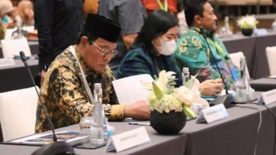 Paman Birin Rapat Kerja Nasional Kebijakan Satu Peta Bersama Airlangga Hartanto