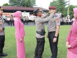 AKBP Ifan Hariyat Pimpin Upacara Kenaikan Pangkat 47 Personel Polres Banjar