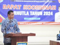 BPBD Kabupaten Banjar dan Institusi Terkait Koordinasi Penanggulangan Karhutla 2024
