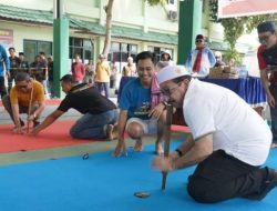 Wabup Banjar Membuka Lomba Tradisional Balogo Dengan Pukulan Logo
