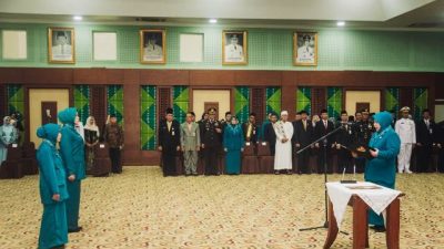 Pelantikan Pj Ketua TP PKK Batola dan HSS, Acil Odah: Tingkatkan Peran Wujudkan Kesejahteraan Keluarga