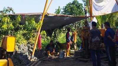 Pembuatan Sumur Bor di Desa Kampung Baru Kecamatan Beruntung Baru