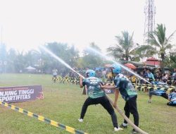 Lomba Ketangkasan Damkar se Kabupaten Banjar di Stadion Mini Barakat