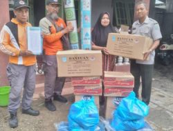 Korban Musibah Kebakaran di Tanjung Rema Darat Menerima Bantuan Logistik