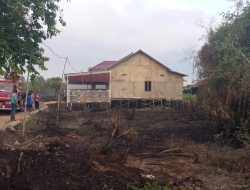 Karhutla di Kecamatan Gambut Nyaris Membakar Rumah Semi Permanen